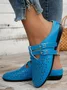 Chaussures à Tige Basse Femmes Décontracté Plain Toutes Les Saisons à Talon Plat Bout Rond PU PU Caoutchouc Chaussures à Tige Basse