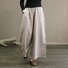 Pantalons Femmes Décontracté Plain Printemps / Automne Coton Naturel Aucune élasticité Pantalons à Jambe Large Long Droit