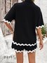 Deux Pièces Ensembles Femmes Décontracté Plain Été Naturel Micro-élasticité Quotidien Coupe Régulière Top Avec Pantalons Droit