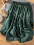 Jupes Pois Polka Décontracté Printemps / Automne Naturel Aucune élasticité Quotidien Maxi Trapèze Régulier pour Femmes