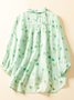 Blouses Femmes Décontracté Abstrait Printemps / Automne Polyester Aucune élasticité Vacances Manches trois quarts Régulier Droit