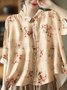 Blouses Femmes Décontracté Abstrait Printemps / Automne Polyester Aucune élasticité Vacances Manches trois quarts Régulier Droit