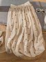 Jupes Pois Polka Décontracté Printemps / Automne Naturel Aucune élasticité Quotidien Maxi Trapèze Régulier pour Femmes