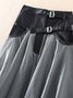 Jupes Femmes Décontracté Floral Printemps / Automne en Mousseline de Soie Naturel Quotidien Ample Maxi Trapèze
