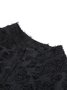 Femmes Plain Noir Col Rond Confortable Mini Robe Décontracté