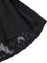 Femmes Plain Noir Col Rond Confortable Mini Robe Décontracté