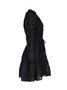 Femmes Plain Noir Col Rond Confortable Mini Robe Décontracté