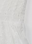 Femmes Plain Blanc l'Encolure Bateau Confortable Court Robe Décontracté