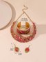 Ensembles de Bijoux Femmes Bloc de Couleur Toutes Les Saisons Élégant Mariage Avec Faux Diamant Cristal Ensembles