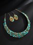 Ensembles de Bijoux Femmes Bloc de Couleur Toutes Les Saisons Élégant Mariage Avec Faux Diamant Cristal Ensembles