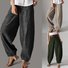 Pantalons Décontracté Plain Printemps / Automne Coton Aucune élasticité Quotidien Ample Long Poche Couture pour Femmes