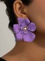 Boucles d'Oreilles Floral Toutes Les Saisons Élégant Quotidien Perle Métal Goujon pour Femmes