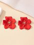 Boucles d'Oreilles Floral Toutes Les Saisons Élégant Quotidien Perle Métal Goujon pour Femmes