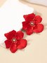 Boucles d'Oreilles Floral Toutes Les Saisons Élégant Quotidien Perle Métal Goujon pour Femmes