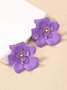 Boucles d'Oreilles Floral Toutes Les Saisons Élégant Quotidien Perle Métal Goujon pour Femmes