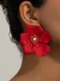 Boucles d'Oreilles Floral Toutes Les Saisons Élégant Quotidien Perle Métal Goujon pour Femmes