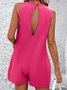 Combinaisons Femmes Décontracté Plain Été Viscose Naturel Aucune élasticité Coupe Régulière Droit Poche Couture