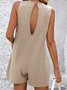 Combinaisons Femmes Décontracté Plain Été Viscose Naturel Aucune élasticité Coupe Régulière Droit Poche Couture