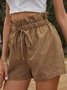 Pantalons Décontracté Plain Été Taille Haute Quotidien Ample Pantalons à Jambe Large Droit Régulier pour Femmes