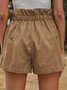 Pantalons Décontracté Plain Été Taille Haute Quotidien Ample Pantalons à Jambe Large Droit Régulier pour Femmes