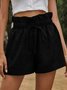 Pantalons Décontracté Plain Été Taille Haute Quotidien Ample Pantalons à Jambe Large Droit Régulier pour Femmes