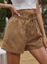 Pantalons Décontracté Plain Été Taille Haute Quotidien Ample Pantalons à Jambe Large Droit Régulier pour Femmes