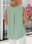 Top Débardeur Tops Décontracté Plain Été Polyester Micro-élasticité Quotidien Coupe Régulière Sans Manches Col Rond pour Femmes