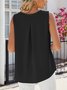 Top Débardeur Tops Décontracté Plain Été Polyester Micro-élasticité Quotidien Coupe Régulière Sans Manches Col Rond pour Femmes
