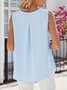 Top Débardeur Tops Décontracté Plain Été Polyester Micro-élasticité Quotidien Coupe Régulière Sans Manches Col Rond pour Femmes
