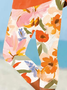Pantalons De Yoga Femmes Décontracté Floral Été Coton Naturel à Haute Élasticité Quotidien Legging S-Ligne