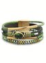 Bracelets Décontracté Plain Toutes Les Saisons Quotidien Cuir Bracelet pour Femmes