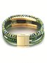 Bracelets Décontracté Plain Toutes Les Saisons Quotidien Cuir Bracelet pour Femmes