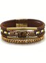Bracelets Décontracté Plain Toutes Les Saisons Quotidien Cuir Bracelet pour Femmes