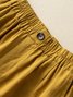 Shorts Décontracté Plain Été Coton Aucune élasticité Quotidien Ample Shorts Poche Couture pour Femmes