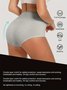 Culottes Femmes Décontracté Plain Toutes Les Saisons Coton à Haute Élasticité Quotidien Culottes Standard Régulier