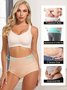 Culottes Femmes Décontracté Plain Toutes Les Saisons Coton à Haute Élasticité Quotidien Culottes Standard Régulier