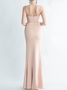 Femmes Plain Blanc à Bretelles Confortable Robe Maxi Sexy