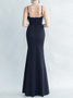 Femmes Plain Blanc à Bretelles Confortable Robe Maxi Sexy
