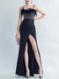 Femmes Plain Blanc à Bretelles Confortable Robe Maxi Sexy