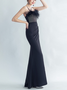 Femmes Plain Blanc à Bretelles Confortable Robe Maxi Sexy