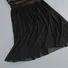 Femmes Plain Noir Sans Bretelles Confortable Robe Maxi Sexy
