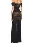 Femmes Plain Noir Sans Bretelles Confortable Robe Maxi Sexy