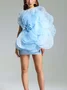 Femmes Plain Blanc Sans Bretelles Confortable Mini Robe Sexy