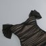 Femmes Plain Noir Sans Bretelles Confortable Robe Maxi Sexy