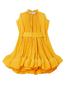 Femmes Plain Orange Col Rond Confortable Mini Robe Sexy