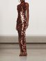 Femmes Plain Or Sans Bretelles Confortable Robe Maxi Sexy