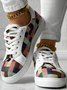 Chaussures de skate Décontracté Toutes Les Saisons Bloc de Couleur Quotidien à Enfiler à Talon Plat Bout Rond Toile Caoutchouc pour Femmes
