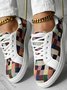 Chaussures de skate Décontracté Toutes Les Saisons Bloc de Couleur Quotidien à Enfiler à Talon Plat Bout Rond Toile Caoutchouc pour Femmes