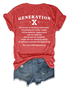 T-shirts Femmes Simple Été Lettres de texte Polyester Aucune élasticité Ample Mancheron Col Rond Régulier