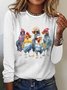 T-shirts Décontracté Printemps / Automne Turquie Coton Quotidien Régulier Droit Élasticité moyenne Oui pour Femmes